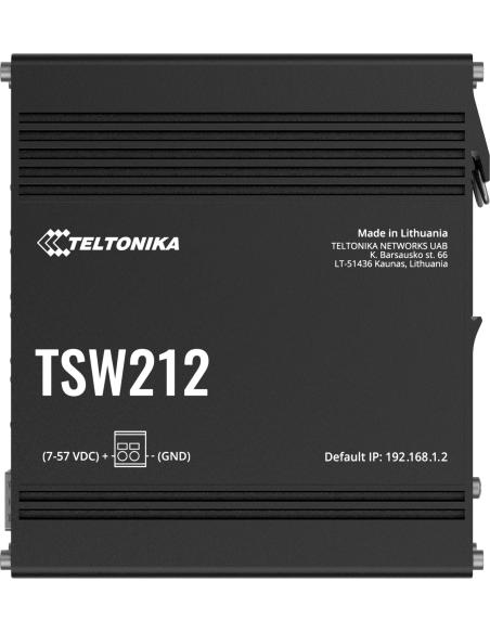 Teltonika TSW212 switch przemysłowy zarządzalny 8xGE 2xSFP (TSW212000000) DIN