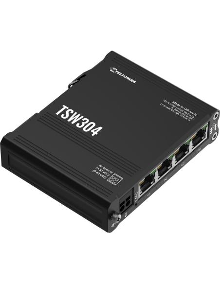 Teltonika TSW304 switch przemysłowy 4xGE (TSW304000000) DIN