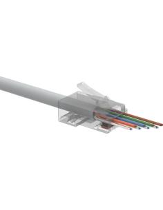 WTYK SIECIOWY KONEKTOR SOLARIX UNIWERSALNY EASY RJ45 CAT.6 UTP PRZELOTOWY SXRJ45-6-UTP-EASY 100szt