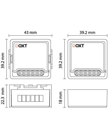 Moduł OXT przekaźnik 1 obw. pomiar 16A ZigBee TUYA T260P