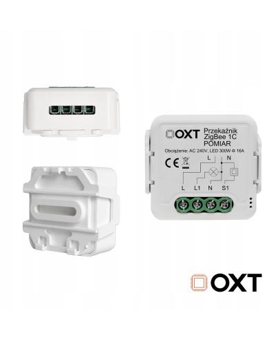 Moduł OXT przekaźnik 1 obw. pomiar 16A ZigBee TUYA T260P