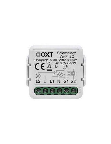 Moduł OXT mini ściemniacz 2 obwody WiFi TUYA T226