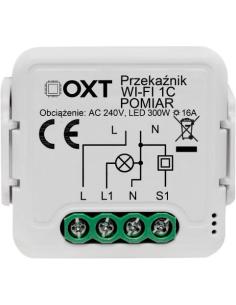 Moduł OXT przekaźnik 1 obwód pomiar 16A WIFI TUYA T220P
