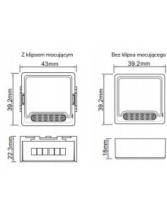 Moduł OXT z sensorem do silnika bramy garażu ZigBee TUYA T250G 2