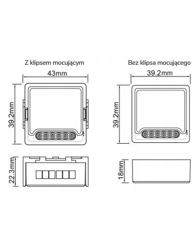 Moduł OXT z sensorem do silnika bramy garażu ZigBee TUYA T250G