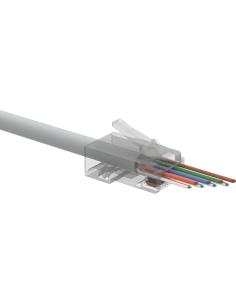 WTYK SIECIOWY KONEKTOR SOLARIX UNIWERSALNY EASY RJ45 CAT.5E UTP PRZELOTOWY SXRJ45-5E-UTP-EASY 100szt