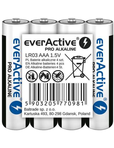 Bateria LR03 (AAA) everActive Pro Alcaline (folia 4 szt.)