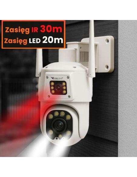 Kamera IP Orllo TZ8 Dual 4MP+4MP 4G SIM LTE Wi-Fi