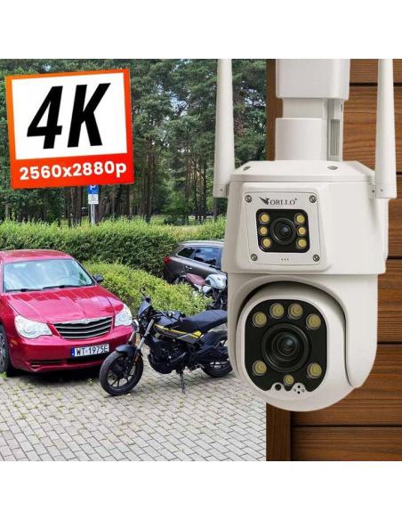 Kamera IP Orllo TZ8 Dual 4MP+4MP 4G SIM LTE Wi-Fi