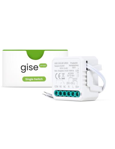 GISE Smart Pojedynczy moduł przekaźnikowy bezpotencjałowy niskonapięciowy WiFi | Tuya | GSS-WF-DRDC