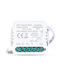 GISE Smart Pojedynczy moduł przekaźnikowy bezpotencjałowy niskonapięciowy WiFi | Tuya | GSS-WF-DRDC 2