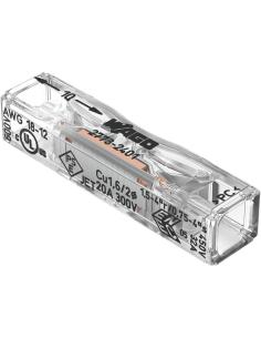 Szybkozłączka przelotowa uniwersalna LINKA/DRUT 2x 0,2-4mm2 WAGO 2773-2401 (Paczka 100szt.)