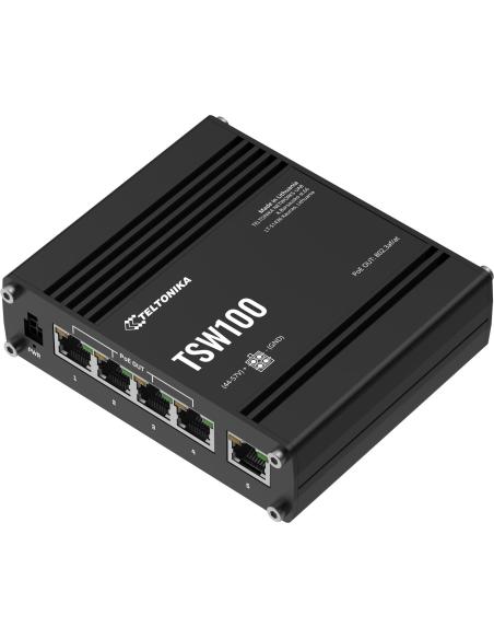 Teltonika TSW100 switch przemysłowy PoE (TSW100010000)
