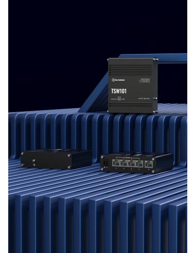 Teltonika TSW101 switch przemysłowy PoE+ (TSW101000000)