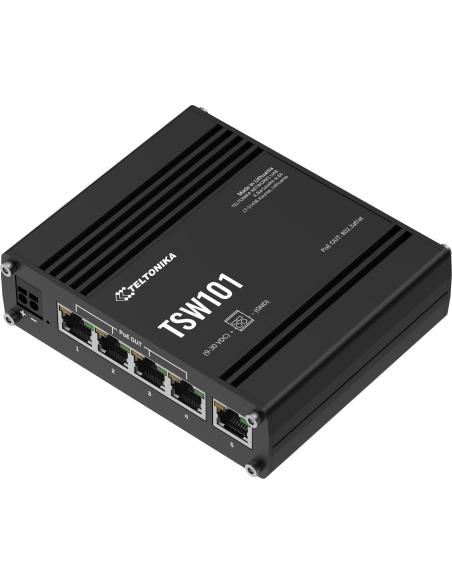 Teltonika TSW101 switch przemysłowy PoE+ (TSW101000000)