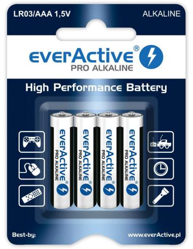 Bateria LR03 (AAA) everActive Pro Alcaline (blister 4 szt.)