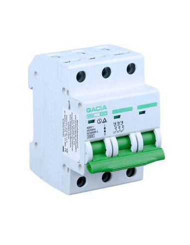 Wyłącznik nadmiarowoprądowy,6kA,B,3-pola,50A GACIA SB6L B 3P 50A