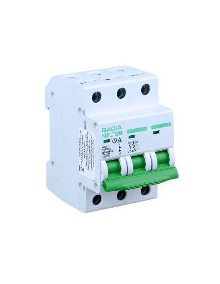 Wyłącznik nadmiarowoprądowy,6kA,B,3-pola,50A GACIA SB6L B 3P 50A