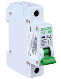 Wyłącznik nadmiarowoprądowy,6kA,C,1-pole,16A GACIA SB6L C 1P 16A