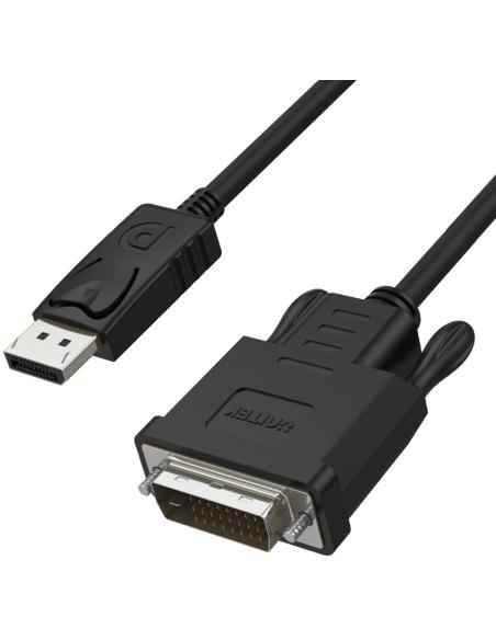 Adapter Unitek konwerter DP na DVI kabel 1,8m Y-5118BA BOX