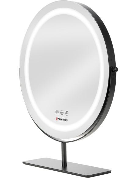 Lustro do makijażu Humanas HS-HM Scarlet z oświetleniem LED - czarny
