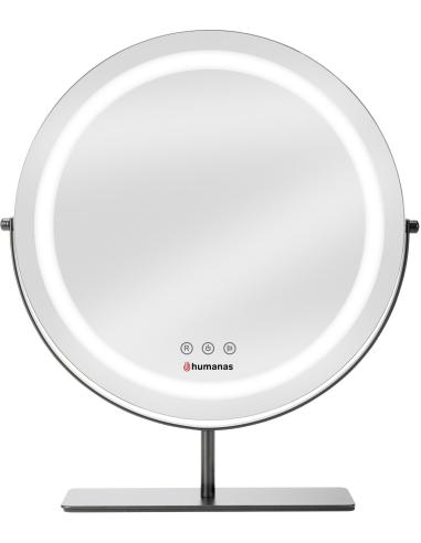 Lustro do makijażu Humanas HS-HM Scarlet z oświetleniem LED - czarny