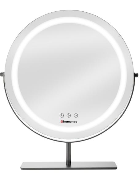 Lustro do makijażu Humanas HS-HM Scarlet z oświetleniem LED - czarny