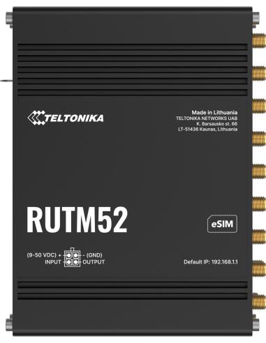 Teltonika RUTM52 router przemysłowy 5G (RUTM52100000)