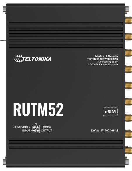 Teltonika RUTM52 router przemysłowy 5G (RUTM52100000)