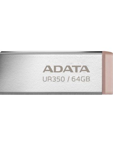 Adata Pendrive UR350 64GB USB3.2 Gen1 Metal brązowy