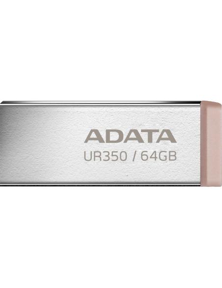 Adata Pendrive UR350 64GB USB3.2 Gen1 Metal brązowy
