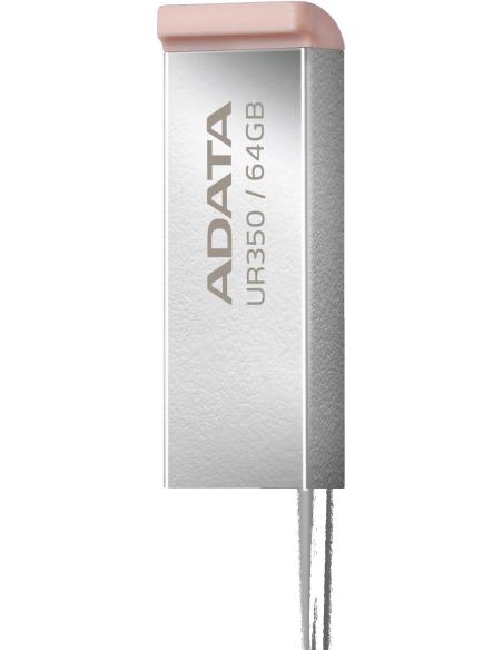Adata Pendrive UR350 64GB USB3.2 Gen1 Metal brązowy