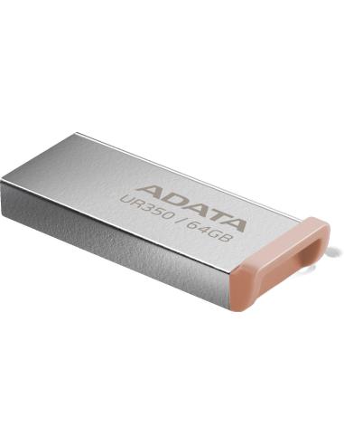 Adata Pendrive UR350 64GB USB3.2 Gen1 Metal brązowy