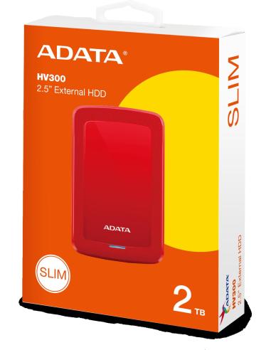 DYSK ZEWNĘTRZNY ADATA DashDrive HV300 2TB 2.5 USB3.1 Czerwony