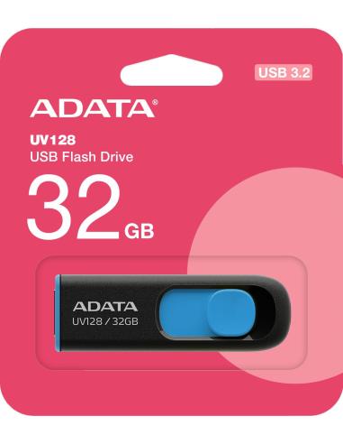 Adata Pendrive UV128 32GB USB 3.2 Gen1 czarno - niebieski