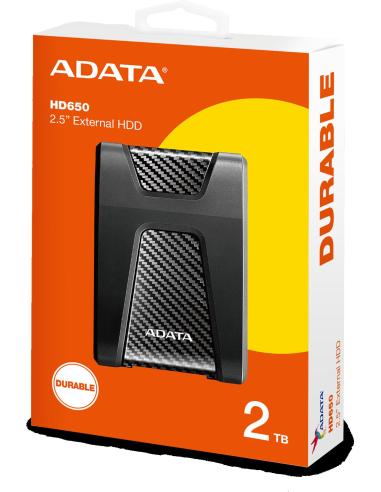 Adata DashDrive Durable HD650 2TB 2.5'' USB3.1 Czarny