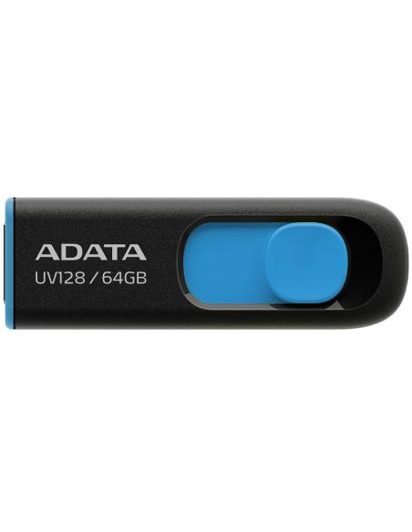 Adata Pendrive UV128 64GB USB 3.2 Gen1 czarno - niebieski