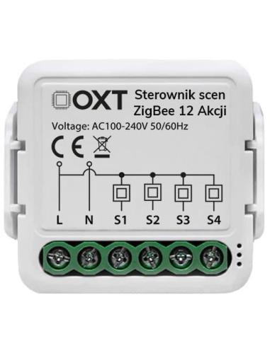 Moduł OXT mini sterownik scen 12 akcji 230V ZigBee TUYA T254