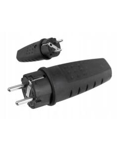 Wtyczka gumowa przenośna 250V, 16A, IP LUX PAWBOL D.3158L 2