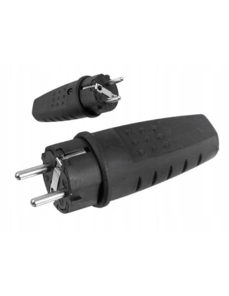 Wtyczka gumowa przenośna 250V, 16A, IP LUX PAWBOL D.3158L