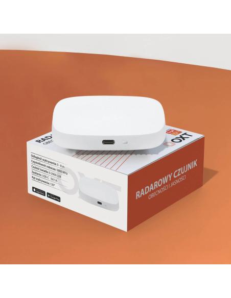OXT Czujnik radar obecności jasności USB ZigBee TUYA T165