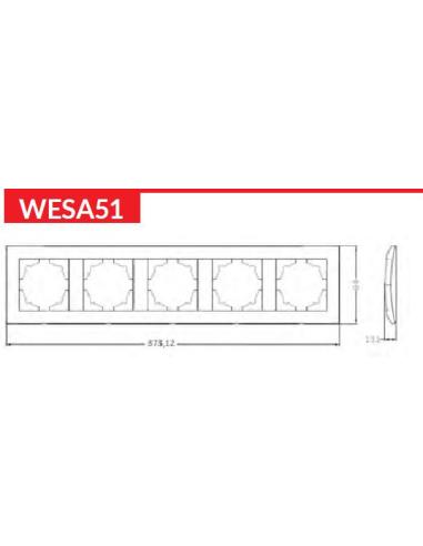 Ramka pięciokrotna VCX WESA LC-51