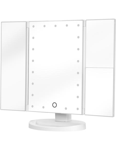 Lusterko do makijażu Humanas HS-ML04 z podświetleniem LED - biały