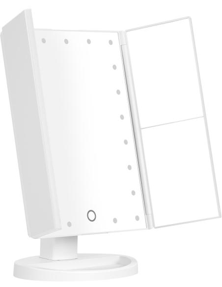 Lusterko do makijażu Humanas HS-ML04 z podświetleniem LED - biały
