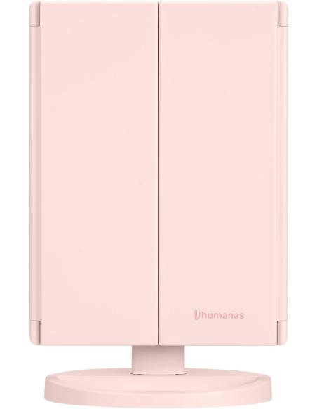 Lusterko do makijażu Humanas HS-ML04 z podświetleniem LED - różowy