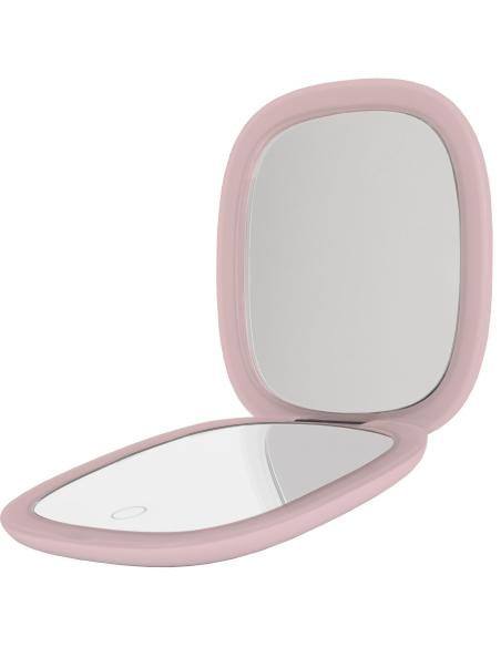 Lusterko kosmetyczne Humanas HS-PM01 z podświetleniem LED - różowy