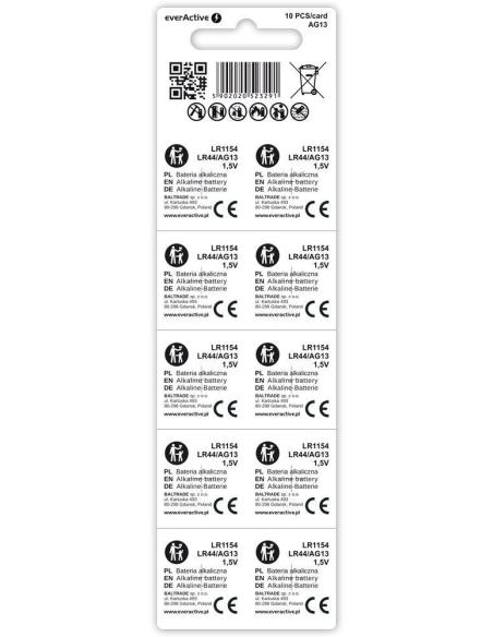 Bateria AG13 / G13 / LR44 / LR1154 everActive 1,5V (blister 10 szt.)