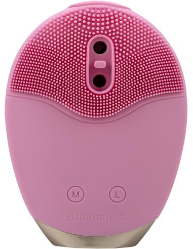Szczoteczka soniczna do pielęgnacji twarzy Humanas Aura Foam - różowa