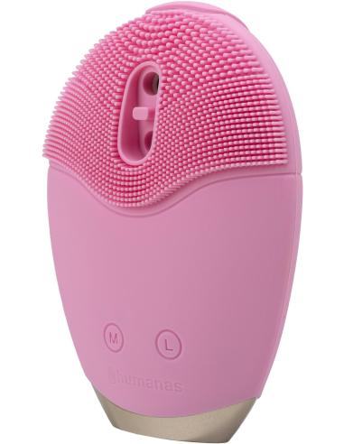 Szczoteczka soniczna do pielęgnacji twarzy Humanas Aura Foam - różowa