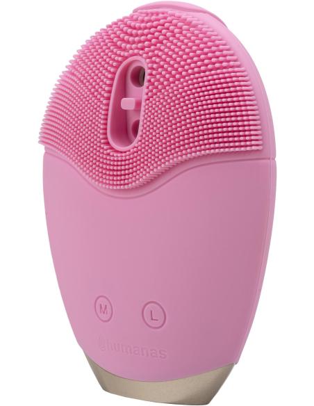 Szczoteczka soniczna do pielęgnacji twarzy Humanas Aura Foam - różowa